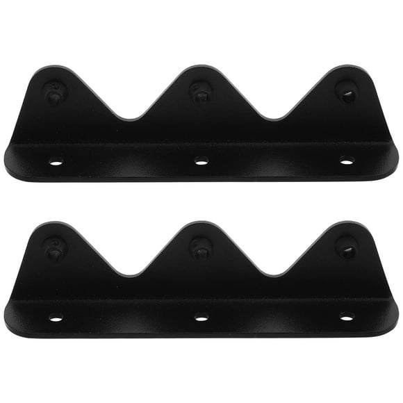 Miangastore Pièces de VR Armoire de VR Planche Anti-Chute en Acier Inoxydable 304 Noir 1 Paire