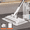 White*43.3inch, variant on Hands-Free Multi-Purpose Flat Mop, 2026 New Hands-Free Flat Mop with One-Click Mechanism, Mini Mops, 360° Rotating Mop Head, for Floors, Walls, and Bathrooms (37.4 in)