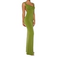 thumbnail image 5 of Biekopu Women Sling Long Bodycon Dress Solid Color Cowl Neck Sleeveless Backless Cocktail Dress Summer Party Club Dress, 5 of 8