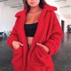thumbnail image 2 of Abrigo cálido de piel sintética para mujer, chaqueta de invierno de gran tamaño con cuello vuelto, prendas de vestir exteriores Fridja  BV0+3135, 2 of 9