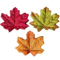 thumbnail image 3 of LOLIPPYY 200PCS 8CM Artificial Silk Maple Leaves Multicolor Autumn Fall Leaf Party Decor for Art Scrapbooking Wedding Bedroom Wall Craft, 3 of 7