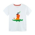 thumbnail image 2 of Tdoqot Toddler Boys Graphic T Shirts- Cotton Soft Short Sleeve Casual Kids Summer Tops White Size 2 T, 2 of 6