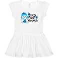 thumbnail image 3 of Inktastic It's My 1st Hanukkah Cute Bear with Dreidel Girls Toddler Dress, 3 of 5