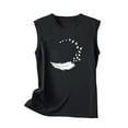 thumbnail image 5 of OKBOP Trendy Tops for Women 2024 Sleeveless Black Crew Neck Graphic Tank Tops Plus Size Ladies Shirts, 5 of 5