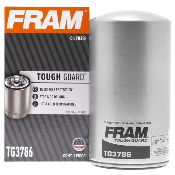FRAM Tough Guard Filter TG3786, 15K mile Change Interval Oil Filter Fits select: 1999-2003 FORD F350, 1999-2003 FORD F250