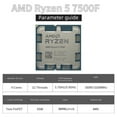 thumbnail image 2 of Amd 100-100000597BOX Ryzen 5 7500f 6-core Chip Processorwraith Stealt 6 12 65 Am5, 2 of 4