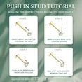 thumbnail image 3 of 20G Flat Back Earrings Stud 316L Surgical Steel Nose Stud Rings Threadless Tragus Labret Cartilage Medusa Conch Body Piercing Jewelry Hypoallergenic for Women Men 5Pairs Silver, 3 of 10