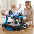 thumbnail image 2 of INFANS 6-in-1 Baby Walker, Converts Push Car to Bouncer, Rocker with Music, Lights, Adjustable Height & Speed, Activity Center, Canopy for 7-18 Months, 2 of 9