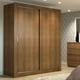 thumbnail image 2 of Ropero Closet Madesa Dallas 2 Puertas Corredizas 2 Cajones Marrón, 2 of 5