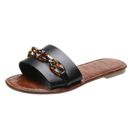 VerPetridure Women s Heeled Sandals Fashion Women s Casual Shoes Breathable Outdoor Leisure Sandals Slippers