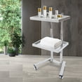 thumbnail image 3 of Medical Cart Mobile Beauty Spa Hair Salon Trolley 2 Tier Rolling Cart w/4 Wheels, 3 of 12