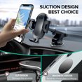 thumbnail image 4 of CAROOTU Sucker Car Phone Holder Mount Stand GPS Telefon Mobile Cell Support For, 4 of 5