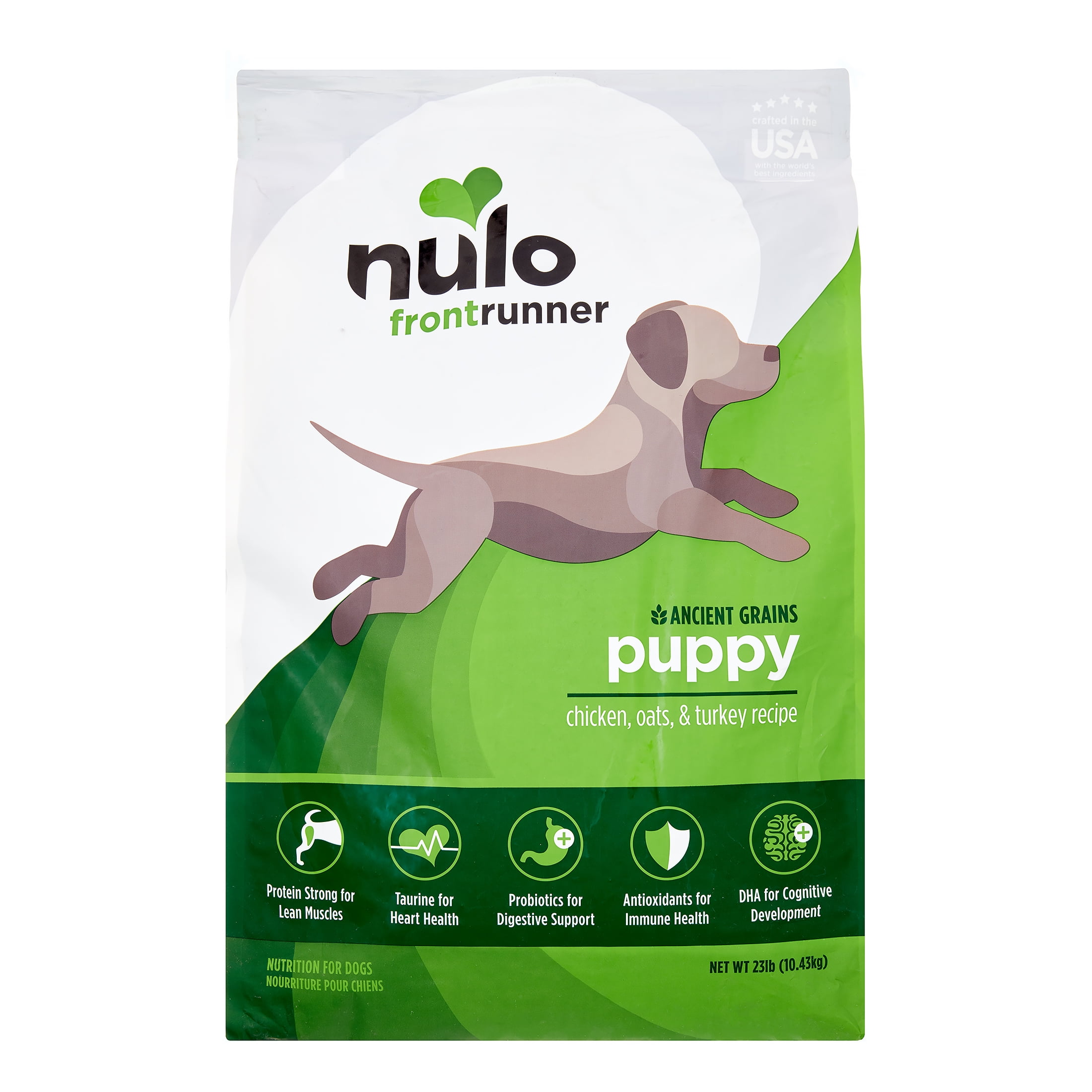 Nulo Frontrunner Puppy Chicken, Oats, & Turkey Dry Dog Food, 23 lb