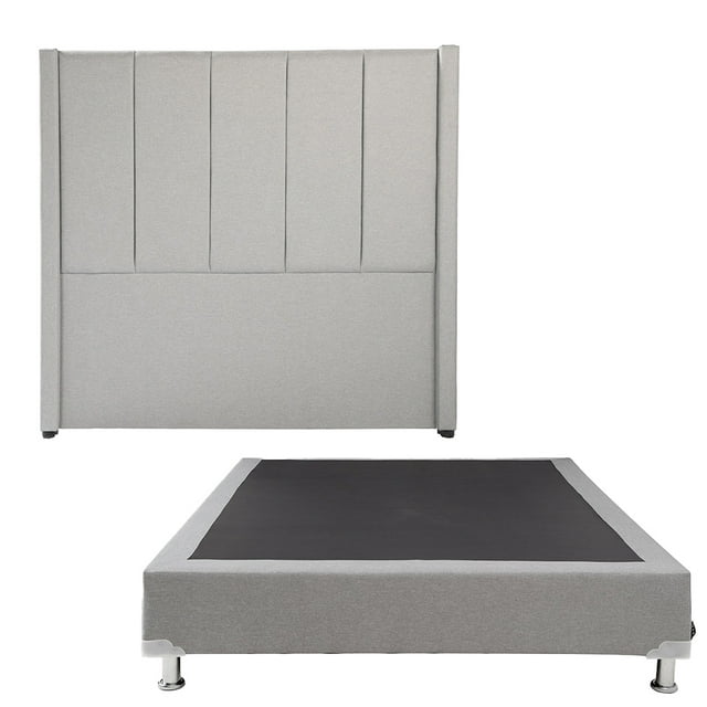 Box Queen Size + Cabecera Nizza Dicasa Quantum