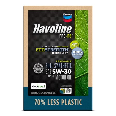 Havoline PRO-RS Renewable Synthetic Motor Oil 5W-30, 6Q Smart Change Box