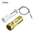 thumbnail image 2 of Unique Bargains E14 Bulb Socket with Wire and 3 Inch Tall Gold Candle Covers Kit 6 Sets, 2 of 6