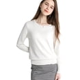 thumbnail image 1 of Maydear Women's Round Neck Long Sleeve Sweater Pullover Knit, Stretch Fitted Knitted Bottoming Shirt, 1 of 3