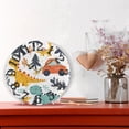thumbnail image 6 of Dinosaurs Birds Leaves Cars 10 inch Wall Clocks Non Ticking Easy to Read Battery Decorative for Home Bathroom Kitchen Bedroom Living Room, 6 of 8