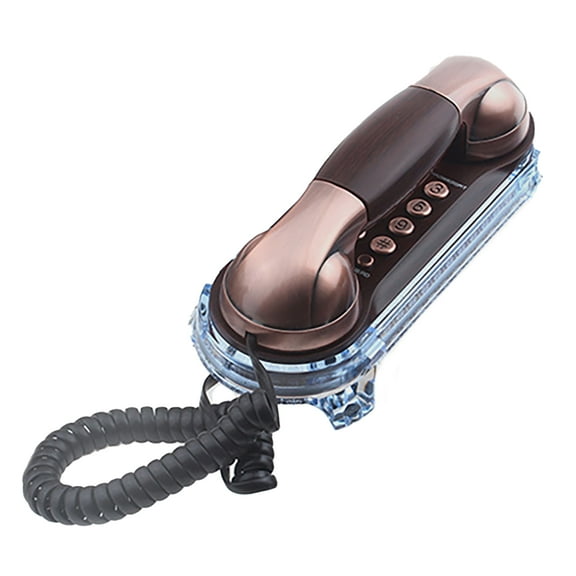 MT025 Corded Landline Phone with Adjustable and Last Number Redial Feature Incoming Call Illuminated