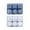 Blue, variant on Ice Cube Tray with Lid and Bin Round Ice Trays for Freezer with Lid 6 Ice Compartmen Convenient Ice Cube Trays Unique Mould With Lid Ice For Chilling Beverage for Freezer with Ice Container