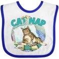 thumbnail image 3 of Inktastic Cat Nap Cute Sleeping Cat Boys or Girls Baby Bib, 3 of 4