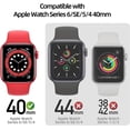 thumbnail image 3 of Compatible for Apple Watch Series SE2 /6 /5 /4 /SE 40mm Case with Screen Protector Accessories Slim Guard Thin Bumper Full Coverage Matte Hard Cover Defense Edge for iWatch Women Men GPS (Gold), 3 of 5