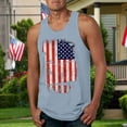 thumbnail image 2 of Xijirk Tank Tops Men Independence Day Tank Top Summer Sleeveless Breathable Shabby Flag Print Casual Top for Holiday,M, 2 of 5