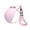 Pink, variant on JWCJ 10oz Plastic Dog Water Bottle Pink, Shatterproof Puppy Travel Flask with Transparent Reservoir, Easy-to-Carry Pet Canteen with Carabiner for Outdoor Park and Beach