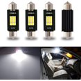 thumbnail image 1 of Paquete de 4 bombillas LED 211-2 212-2 578 Festoon de 1,61" y 41 mm, extremadamente brillantes y sin errores, para luces de mapa interiores y luces de cortesía de matrícula, color blanco xenón., 1 of 4