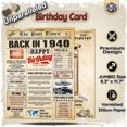 thumbnail image 2 of Tarjeta de cumpleaños 86 Back2Time jumbo vintage 26 x 19 cm, 2 of 8