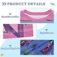 thumbnail image 2 of FORMRS Boys Rash Guard Short Sleeves Swim Shirt Quick Dry UPF 50+ Sun Protection, Sizes 3-12T, Purple Window Scene, 2 of 6
