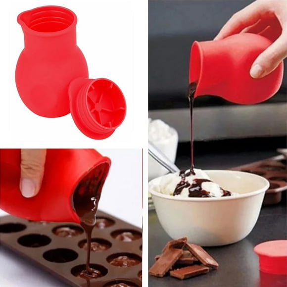 Clearance: Silicone Chocolate Melting Pot Butter Heat Milk Pourer Jug Mould Butter Sauce Milk Baking Pouring