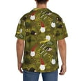 thumbnail image 5 of Wukai Gnomes Playing in the Garden Men's Casual Short-Sleeve Button Down Shirt - Lightweight Summer Dress Shirt for Daily Wear-4X-Large, 5 of 7