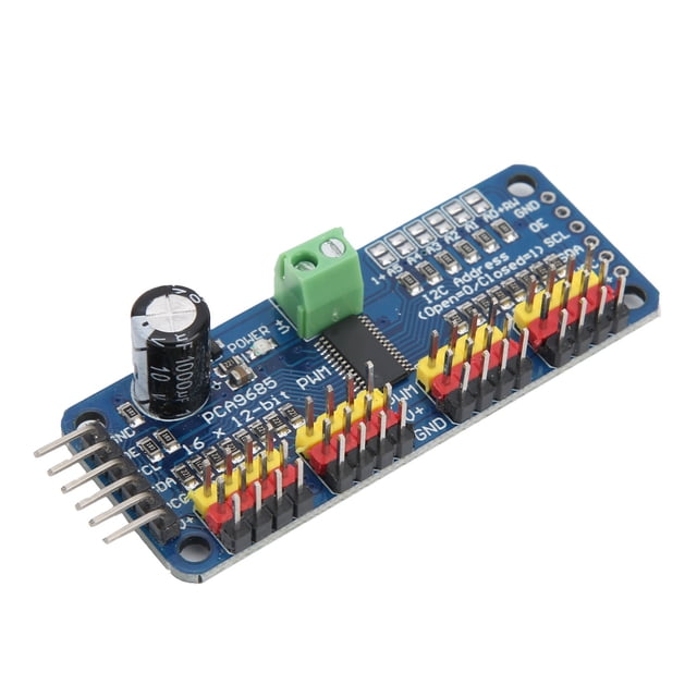 Module d'Entraînement de Moteur à 16 Canaux, Module de Carte d'Entraînement de Moteur d'Asservissement de Moto 16 Canaux pour Servos pour Robot