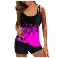 thumbnail image 1 of EIMELI Women‘S Tankini Large Bikini Digital Suspender Beach Split Swimsuit, 1 of 3