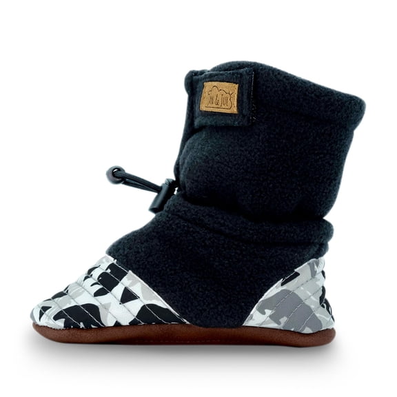 Jan & Jul Stay-Put Cozy Booties for Boys or Girls (Bear, Small)