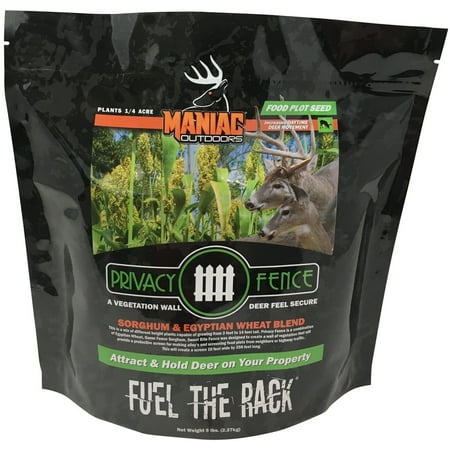 Maniac Outdoors Privacy Fence Food Plot for Deer 11 x 11 x 4 Inches 5 lb Seeded