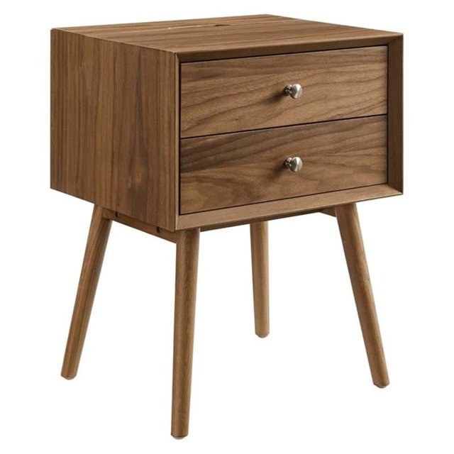 Mesa de Noche Modway Ember Madera Nogal 38x46x61 cm USB