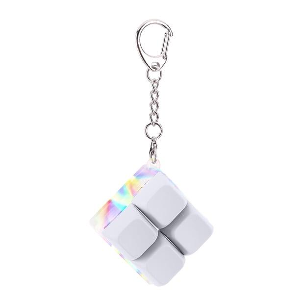 Keys Keyboard Inglet Keychain Con LED Light Clicker (Byle B) White