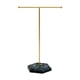 thumbnail image 2 of Soporte de joyería con barra en T Yuyangstore Base dorada y negra, 2 of 8