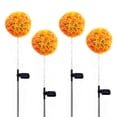 thumbnail image 2 of Solar Lights Outdoor Decorative, 4 Pack Solar Dandelion Garden Lights,,orange, 2 of 5