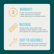 Charbroil Versa-Tile™ 28 3-Burner All-in-one Cooking Station