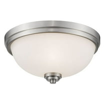 3 Light Flush Mount In Traditional Style 15 Inches Wide By 8 Inches High Z-Lite 443F3-Bn