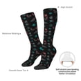 thumbnail image 4 of Honeii Colorful Insect Print Long Socks,Novelty Design Socks Gift for Men and Women,Crew Socks,Calf Socks, 4 of 6