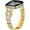 Gold, variant on REQO Compatible with Fitbit versa 4/versa3/Sense 2/Sense Bands for Women Girl, Four-leaf lucky grass design Metal Replacement Wristbands Strap with Bling Crystal Rhinestone Band Strap