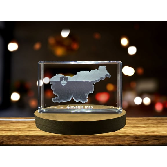 Slovenia 3D Engraved Crystal 3D Engraved Crystal Keepsake/Gift/Decor/Collectible/Souvenir