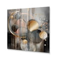 thumbnail image 2 of Designart "Abstract Harmony Shapes and Lines III" Abstract Marble Metal Wall Art Prints, 2 of 5