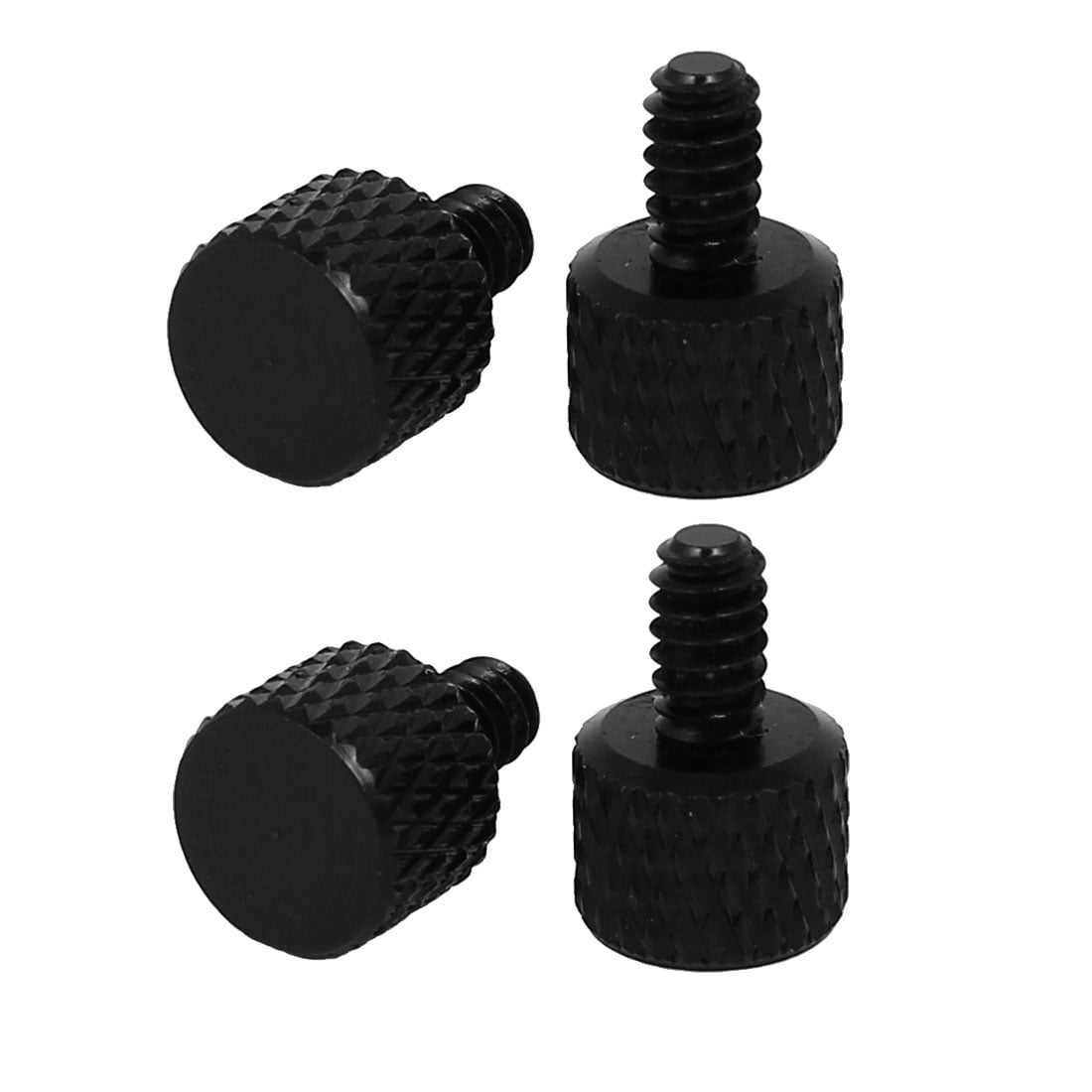 Computer Graphics Card Flat Head Knurled Thumb Screws Black 632 4pcs