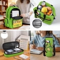 thumbnail image 2 of KUIFORTI Green Dinosaur Backpack and Lunch Box Set 4Pcs with Pencil Pouch Water Bottle Sleeve for Boys Elementary Primary Middle School Students, 2 of 7