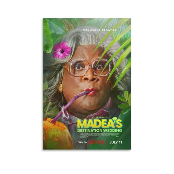 Madeas Destination Wedding - Vintage Blockbuster Movie Poster New Movie Poster Canvas Wall Art -P1